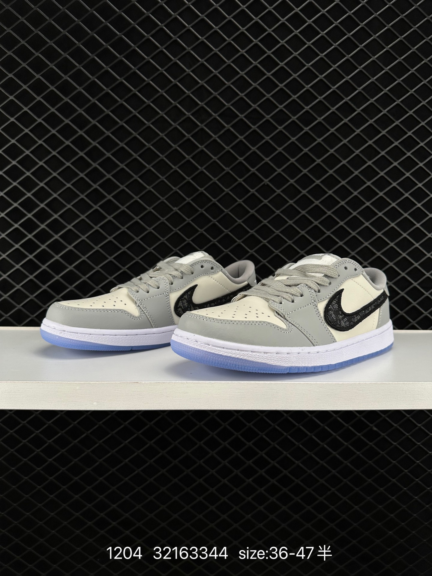 Dior x Air Jordan Brand 1 Low OG ”Grey“